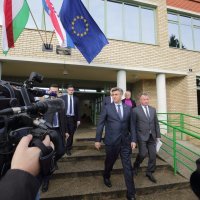 Andrej Plenkovic i Viktor Orban na otvorenju Učeničkog doma Mađara u Osijeku