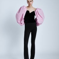 Kombinirani baršunasti top s potpisom Zara