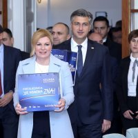 Kolinda Grabar-Kitarović i Andrej Plenković
