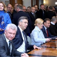 Branko Hrg, Andrej Plenković, Kolinda Grabar-Kitarović i Gordan Jandroković