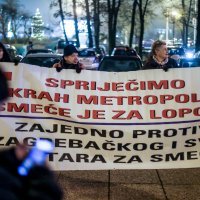 Prosvjed protiv poskupljenja smeća u Zagrebu