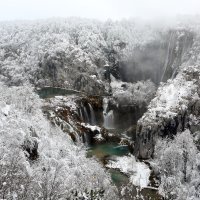 Snijeg zabijelio Plitvička jezera