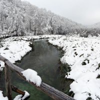 Snijeg zabijelio Plitvička jezera