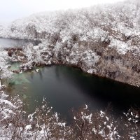 Snijeg zabijelio Plitvička jezera