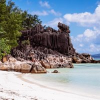 Plaža Granite Curieuse, Sejšeli