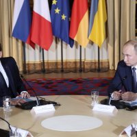 Vladimir Putin i Emmanuel Macron