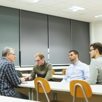 Mladen Smrekar u razgovoru s Aldom Ferlattijem, Tonijem Vitasovićem i Kristijanom Lucijetićem