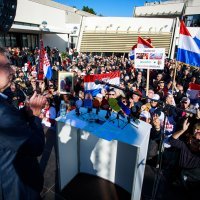 Split: Predizborni skup predsjedničkog kandidata Miroslava Škore