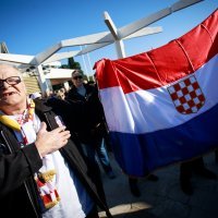 Split: Predizborni skup predsjedničkog kandidata Miroslava Škore
