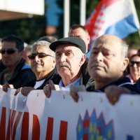 Split: Predizborni skup predsjedničkog kandidata Miroslava Škore