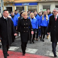 Kolinda Grabar-Kitarović na predizbornom skupu u Slavonskom Brodu