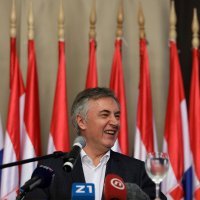 Predizborni skup Miroslava Škore u kongresnoj dvorani Hotela Neboder u Rijeci