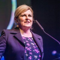 Osijek: Predizborni skup predsjedničke kandidatkinje Kolinde Grabar-Kitarović