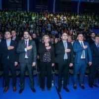 Osijek: Predizborni skup predsjedničke kandidatkinje Kolinde Grabar-Kitarović