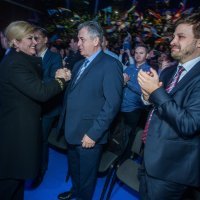 Osijek: Predizborni skup predsjedničke kandidatkinje Kolinde Grabar-Kitarović