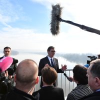 Aleksandar Vučić na otvaranju dionice autoceste "Miloš Veliki" od Surčina do Obrenovca