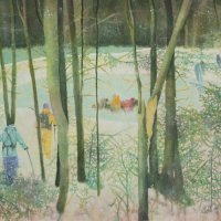 Ivan Barun, San o zimskoj ekspediciji, 2019., ulje na platnu