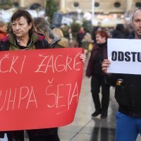 Zagreb: Prosvjed protiv gradonačelnika Bandića Vrijeme Je, Zagreb Je Spreman