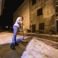 U Pakoštanima padala tuča više od 30 minuta i zabijelila cijelo mjesto