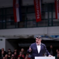 Predizborni skup Zorana Milanovića u Zagrebu