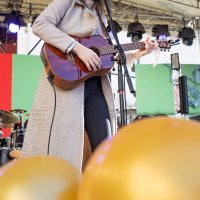 Mia Dimšić na dječjem dočeku Nove godine na Stradunu