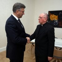 Andrej Plenković primio monsinjora Antuna Škvorčevića