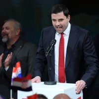 Govor Davora Bernardića u izbornom stožeru Zorana Milanovića