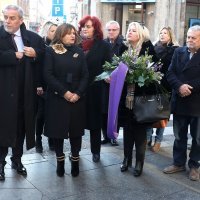 Zagreb: Bandić položio vijenac kod spomenika Nikoli Tesli u Masarykovoj
