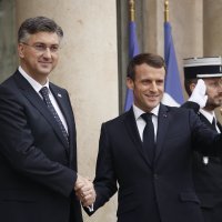 Sastanak Plenkovića i Macrona u Elizejskoj palači