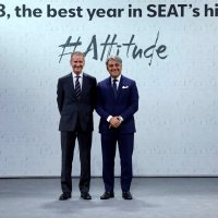 Predsjednik Seata, Luca De Meo (desno) i predsjednik Volkswagen Grupe, Herbert Diess, 2018. godine u Barceloni