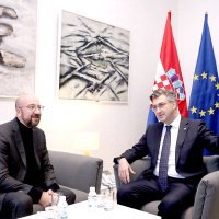 Premijer Plenković sastao se s predsjednikom Europskog vijeća Charlesom Michelom