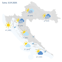 Prognoza za nedjelju, 12.1.