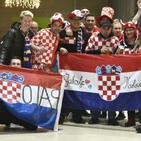 Rukomet, EP, Hrvatska - Srbija, navijači, Graz, 13.1.2020.