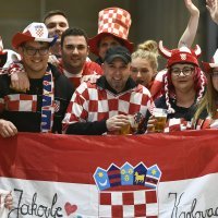 Rukomet, EP, Hrvatska - Srbija, navijači, Graz, 13.1.2020.