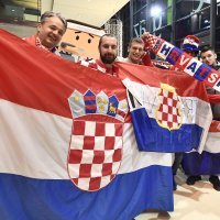 Rukomet, EP, Hrvatska - Srbija, navijači, Graz, 13.1.2020.