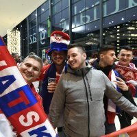 Rukomet, EP, Hrvatska - Srbija, navijači, Graz, 13.1.2020.
