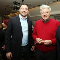 Operativni sastanak SDP-a u Ogulinu, Bernardić dao izjavu za medije