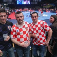 Beč: Hrvatski navijači polako pristižu u dvoranu Wiener Stadthalle