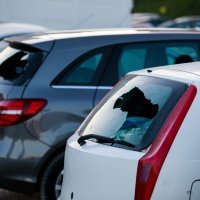 Oštećeni automobili u Splitu