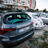 Oštećeni automobili u Splitu