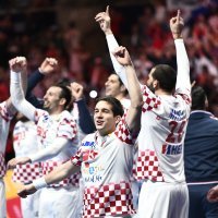 Slavlje hrvatskih rukometaša nakon pobjede nad Norveškom i ulaska u finale Eura