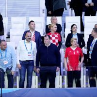 Kolinda Grabar Kitarović navija za hrvatske vaterpoliste