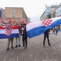 Stockholm: Hrvatski navijači prije finalne utakmice Europskog rukometnog prvenstva