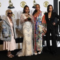 Margaret Boutte, Emani Asghedom, Samantha Smith i Lauren London, obitelj pokojnog repera Nipsey Husslea