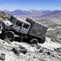 Mercedes-Benz Unimog U 5023 na Ojos de Salado na 6694 m/nm