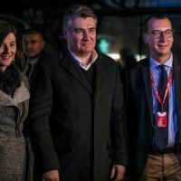 Izabrani predsjednik RH Zoran Milanović sa suprugom Sanjom