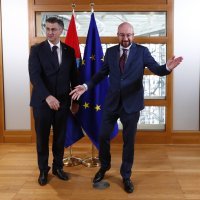 Sastanak Andreja Plenkovića sa predsjednikom Europskog vijeća Charlesom Michelom