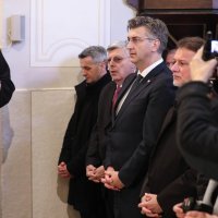Andrej Plenković, Gordan Jandroković i ministri u Krašiću na 60. obljetnici smrti Alojzija Stepinca