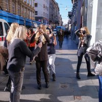 Severina u izlogu Optike Anda