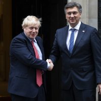 Boris Johnson i Andrej Plenković